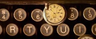 Belletristiklektorat Tastatur alte Schreibmaschine